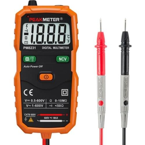 Voltage Indicator Digital Multimeter Mini Auto MS8231 Multitester AC/DC Voltage Resistance Continuity Measurement Multimetre