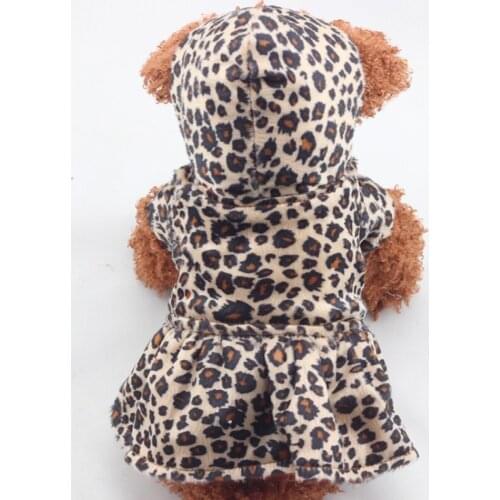 Reversible Dog Coat Jacket Sexy Leopard Dog Clothes Winter Pet Clothing Cat Yorkie Clothes Poodle Pomeranian Puppy Costume