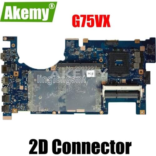 Send board+G75VX Motherboard I7 CPU 2D GTX 670M For Asus G75VX Laptop motherboard G75VX Mainboard G75VX Motherboard test 100% OK