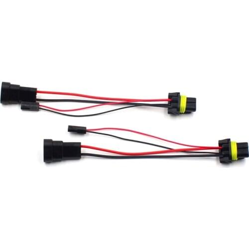 KELIMI 9005 9006 Adapters Wire Harness Connector for the HID Bi-Xenon Headlight H/L Retrofit H1 D2s HID Bulbs