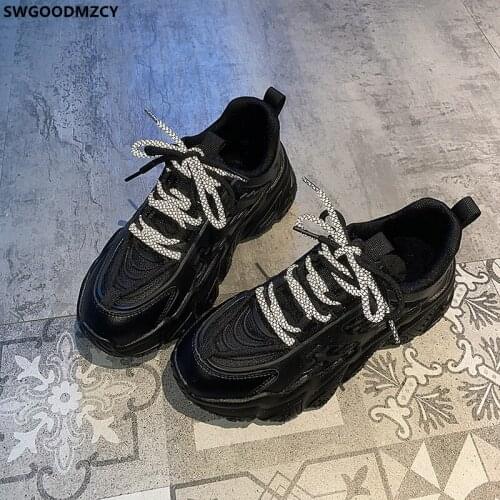 Running Shoes for Women Sneakers Women Luxury Designer Trainers Black Sneakers Women Platform Sneakers Ladies Shoes Zapato Mujer