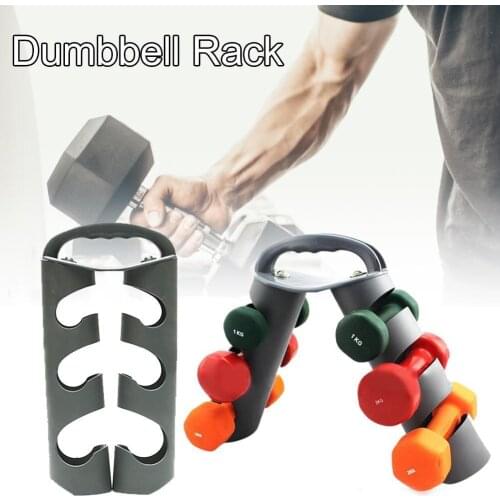 Multifunctional Vertical Home Gym Fitness Rotating Weightlifting Dumbbell Rack Three-layer Fixed Storage Floor Stand Holder