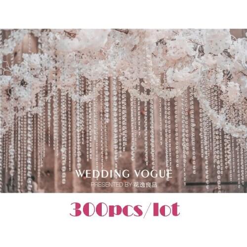 Super Shiny beaded curtain 14MM Acrylic Octagonal Crystal Garland Strands, Clear Color,crystal strand,Wedding & Party Decor