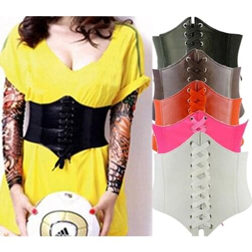 Women Belt Fashion Female Elastic Extra Wide TIGHT Corset Tie High Waist Slimming Elegant Ladies Accessories
