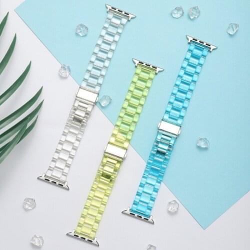 Newest Strap for Apple Watch Band Series 6 SE 5 4 321 Transparent for Iwatch bracelet 38mm 40mm 42mm 44mm Watchband accessories