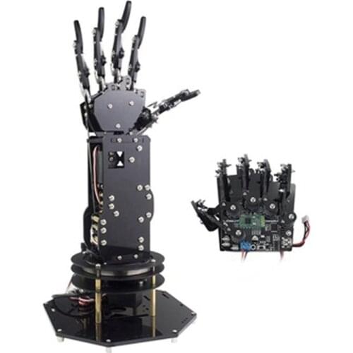 6DOF Bionic Robot Hand/With Rotating Chassis/ Manipulator /5 Fingers Independent Movement/DIY Somatosensory Control