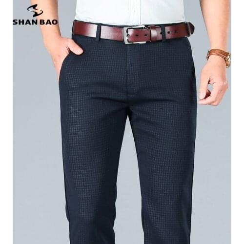 Мужские брюки в клетку SHAN BAO China At AliExpress