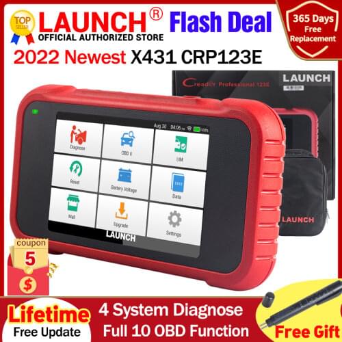 Launch X431 CRP123E OBD2 scanner ENG ABS Airbag SRS AT Creader 123E Diagnostic Tool OBDII EOBD Code Reader lifetime Free Update