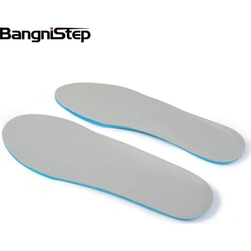 BANGNI Sports Insoles Memory Foam Inserts Arch Support Shoes Pad Breathable Sweat Shock Absorbing Sole Feet Care for Men Women