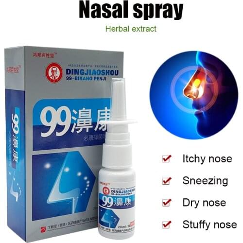 99 Chinese Traditional Natural Medical Herb Spray Nasal Rhinitis Treatment Nose Care Chronic Rhinitis Sinusitis Medicine
