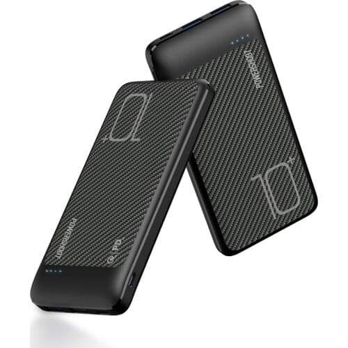 Slim Power Bank 10000mAh QC3.0 Powerbank Type C PD18W Fast Charge Poverbank For Xiaomi iPhone 12 Pro External Battery Pover bank