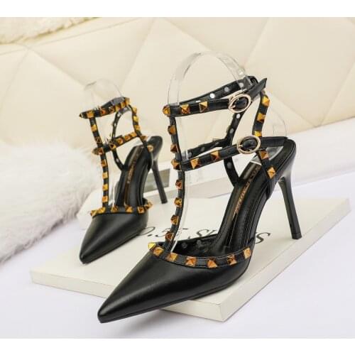 Rivets Pumps Women Shoes Ladies Shoes and Sandals Women Summer 2021 Woman Sandals High Heels Sandals Women Zapatos Mujer Zapatos