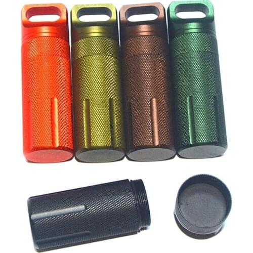 Outdoor Aluminium Alloy Waterproof Medicine Storage Bottle Capsule Container Medicine Storage Bottle Capsule Container boxBottle