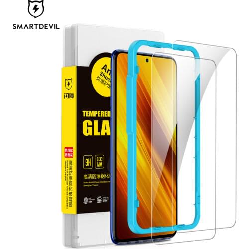 SmartDevil Tempered Glass For Xiaomi POCO X3 Pro POCO X2 Screen Protector For POCO M3 Pro POCO F2 Pro F3 Glass HD Non-full Cover