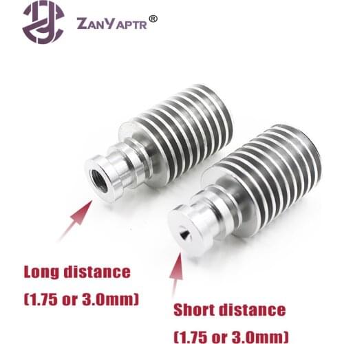 1Pc 3D Printer E3D V5 Extruder Radiator J-head Remote All-Metal Long / Short Distance Heat Sink Pipe For 1.75mm / 3.0mm Feeding