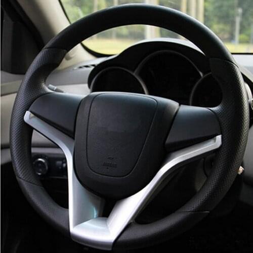 1pcs interior Car Steering Wheel Moulding Cover Trim Insert Sticker For Chevrolet Cruze Trax Tracker Accessories car accessories