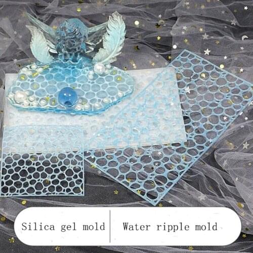 1PCS Water ripple Mold Mirror silicone Mold DIY Making decorative jewelry mold accessories