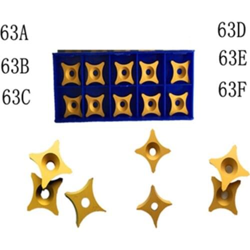 10pcs/lot YBC151 S-SPUB-63G / 63H / 63T / 63J / 63K / 63R7 scarfing tube insert cnc carbide cutting blade for steel