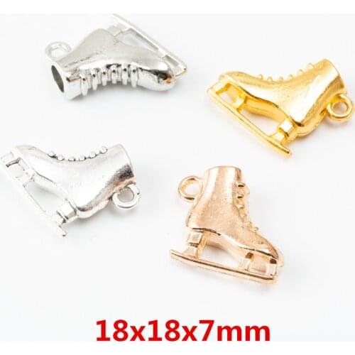 10 pcs Vintage Ancient Ice skates zinc alloy charms pendant suitable for DIY Bracelet Necklace metal jewelry accessories 6241