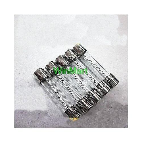 10 pieces 250V 8A Slow Blow 6x30mm Glass Tube Fuses