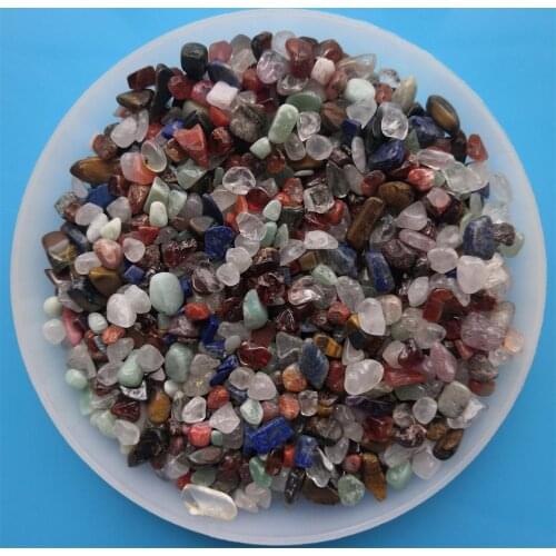 100g Natural Crystal Gravel Colorful Mixed Crystal Quartz Rock Chakras Mineral Stones Fish Tank Decor