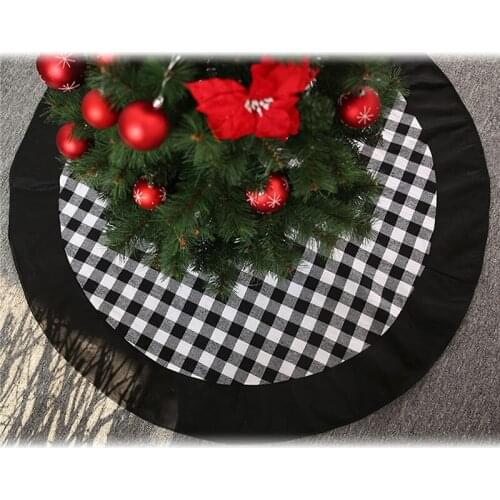 120cm Christmas Tree Skirt Christmas Decorations Holiday Tree Ornaments Tree Decoration Xmas Party Holiday Decorations U3