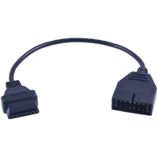2017 For GM 12 Pin 12Pin OBD 2 Connector Adapter Gm 12 pin obd2 obdii Auto Car Accessories Diagnostic Extension Cable 16 Pin