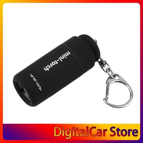 2020 Popular Mini Keychain Pocket Torch USB Rechargeable LED Light Flashlight Lamp 0.3W 25Lm Multicolor Mini-Torch