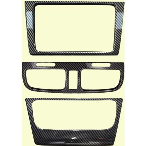 3pcs Car Center Console Air Vent Radio A/C Control Panel Cover Trim Frame Fit For VW Golf GTI 6 MK6 Personlise