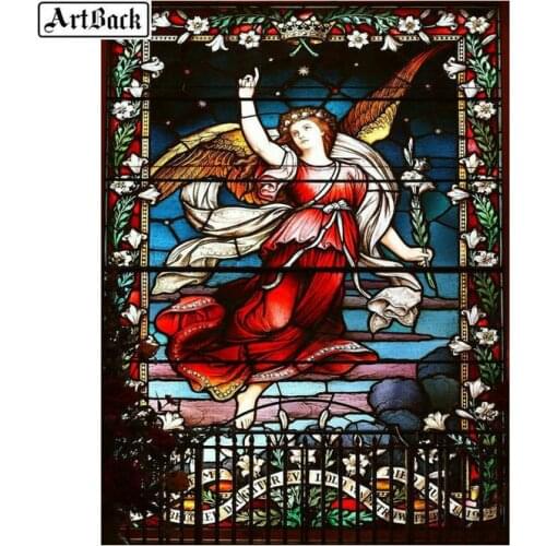 5d diamond painting angel baby diamond mosaic color window full square rhinestone diamond embroidery decoration