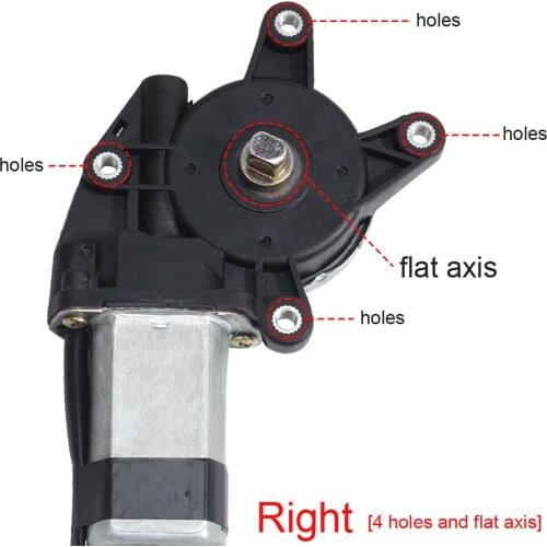 8-Tooth Side Electric Car Window Regulator Glass Lift Motor for Electric Car