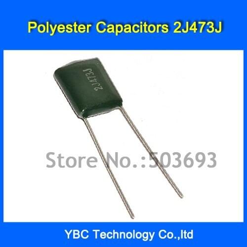 Free Shipping 500pcs/lot Polyester Film Capacitor 2J473J 630V 0.047UF 47NF