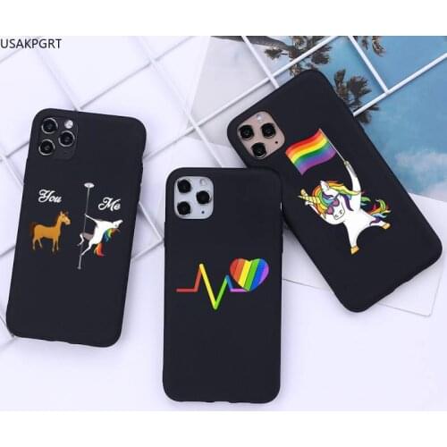Gay Lesbian LGBT Rainbow Pride Phone Case for iphone 12 11 Pro Mini XS MAX 8 7 6 6S Plus X 5S SE 2020 XR cover