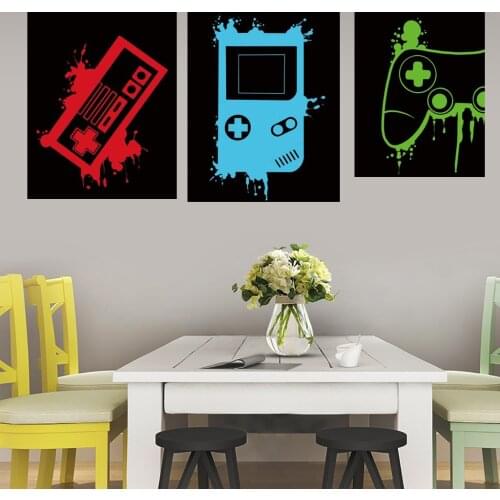 Video Game Art Prints Color Theme Canvas Wall Art Very Suitable For Children Boys Bedroom Decoration