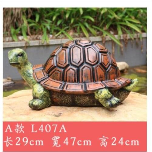 Cute little turtle handicraft imitation animal turtle garden micro landscape garden landscape wat statue home decoration wedding