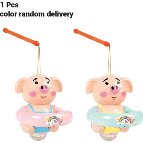 New Portable Handheld Luminous Pig Lantern Toy Magic Lantern Garden Montessori Educational Toy For Kids Birthday Gift