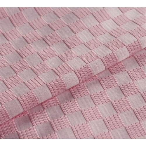 NW117 Solid White/Pink/Yellow/Black Autumn/Spring High-grade Embossed Grid Jacquard Fashion Dress Shorts Damask Coat Sets DIY