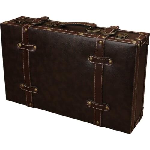 Retro nostalgic wooden suitcase creative personality solid wood old multifunctional storage box