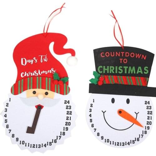 Christmas 24 Day Hanging Santa Claus Advent Calendar Christmas Decorations For Home