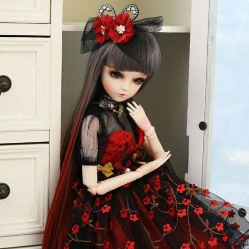 Full Set 1/3 Ball Jointed 60cm BJD Doll Girls with Changable Eyes Wigs Clothes Baby Doll Toys Educational In-Stock Items