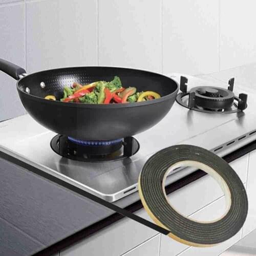 2m Black Self-adhesive Gas Stove Slit Strip Antifouling Dropshipping Waterproof Dustproof Window Door Sealing Seal Strip Ki Y8e0