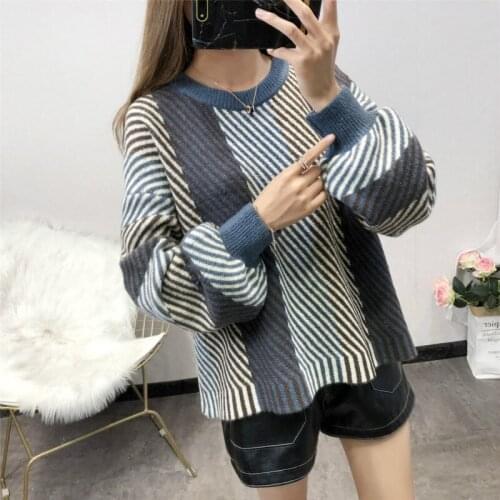 Women clothing 2020 autumn New best-selling high-quality Retro college style womens sweater Outdoor leisure womens sweaters