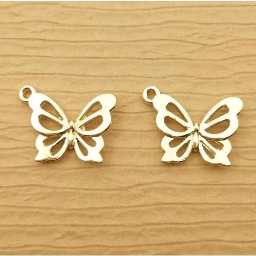 10pcs 14x19mm butterfly charm for jewelry making crafting earring pendant necklace charm bracelet charms diy finding