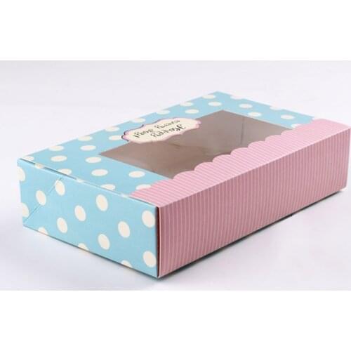 1000pcs Vintage Packaging White Cardboard Paper Box With Window For Candy/food/wedding/jewelry Gift Box Packaging Display Boxes