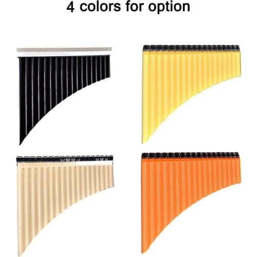 18 Pipe Pan Flute Panpipes C Key Pan Pipes with Mouthpiece for Beginners Students