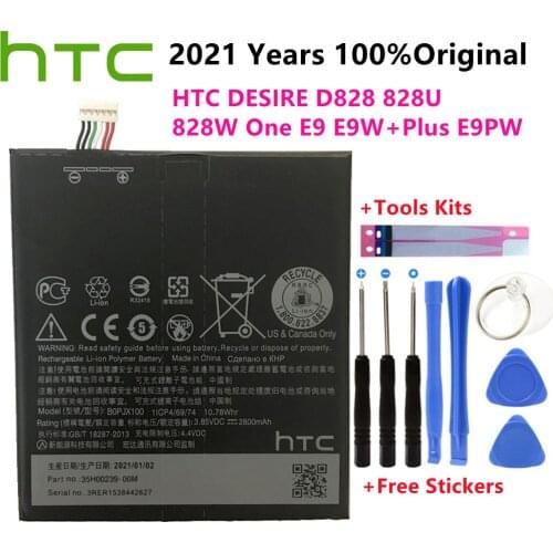 2800mAh BOPJX100 Li-ion Phone Battery For HTC One E9 Battery E9w E9+ Plus E9PW+Gift Tools +Stickers