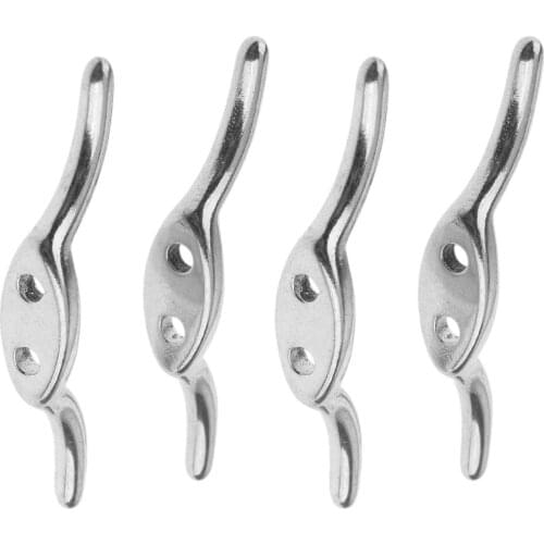 4Pcs Stainless Steel Rope Cleat Deck Mooring Marine Line Flag Anchor 67mm