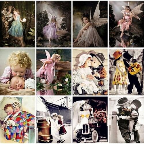 5D DIY Diamond Painting Princess Full Drill Square Diamond Embroidery Angel Picture Of Rhinestone Decor Home