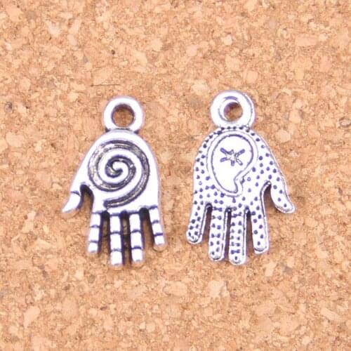 90pcs Charms hamsa palm hand protection 18mm Antique Pendants,Vintage Tibetan Silver Jewelry,DIY for bracelet necklace