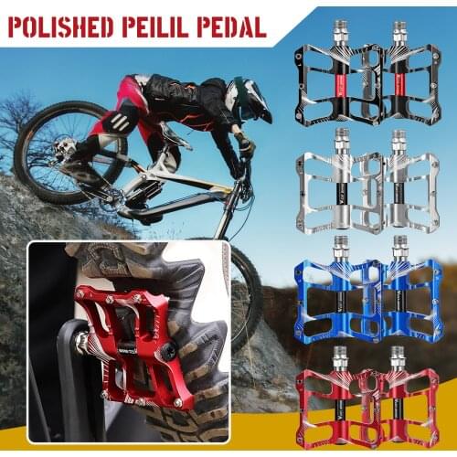Mountain Bike Aluminum Tricycle Pedal Lightweight Road Bike Bearing Pedal Pedals Flat Platform Bicycle Parts Accessories